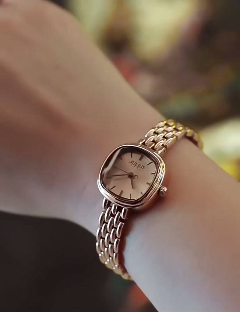 Jual Jam Tangan Julius Wanita Original – Stainless Steel Rantai Elegan ...
