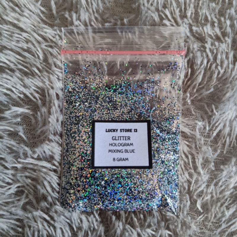 Jual Sparkle Glitter HOLOGRAM 8gr 8gram Powder Serbuk Tabur Warna Warni ...