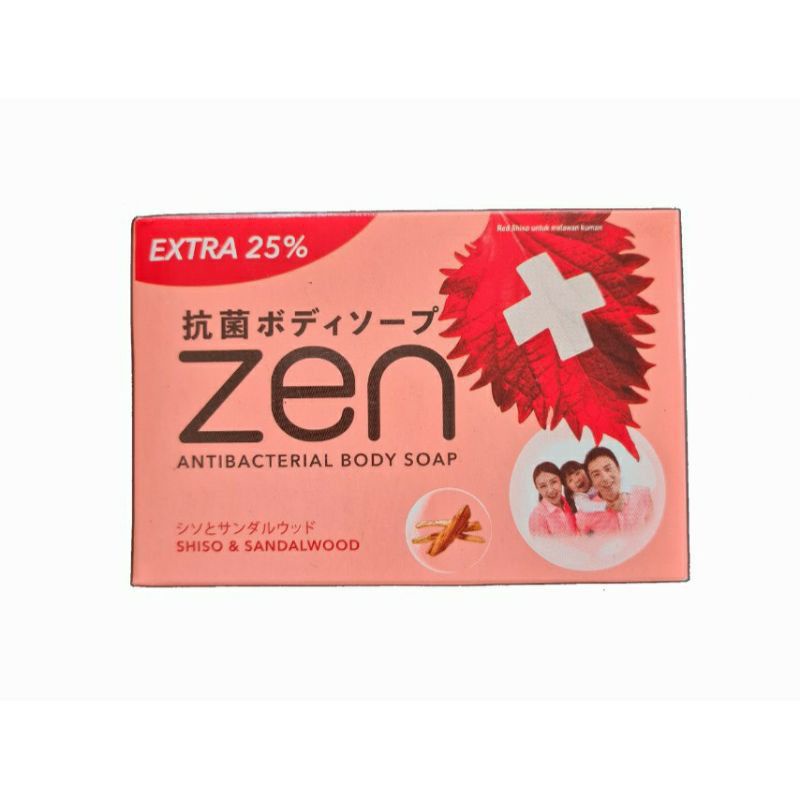 Jual Zen Antibacterial Body Soap Merah 70 gr Shopee Indonesia