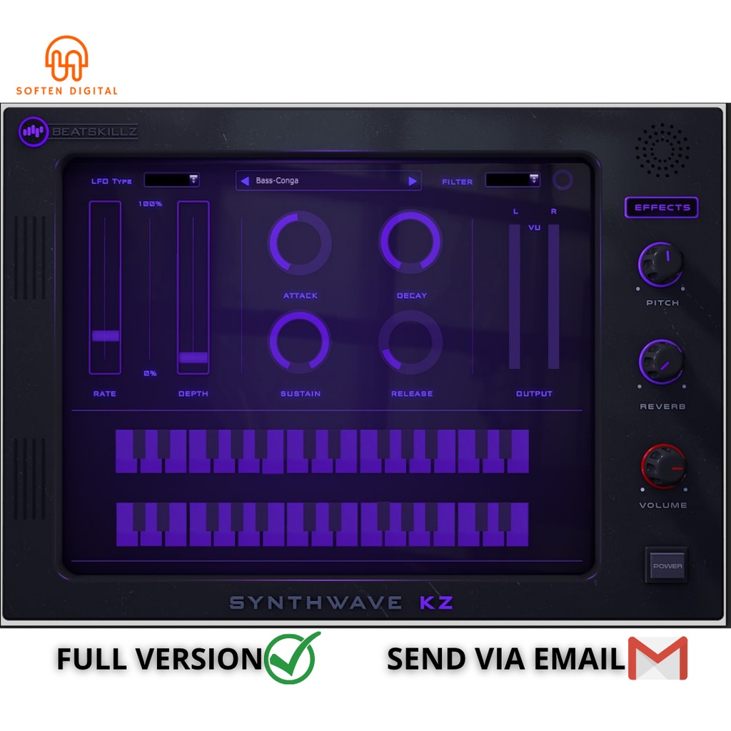 Jual Beatskillz Synthwave KZ 2 VST Plugin collection of 100 fabulous