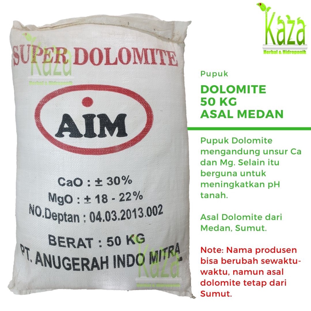 Jual Pupuk Kapur Tanah Dolomit Super Ex Medan 50 Kg Ph Up Kaptan Dolomite Shopee Indonesia 0424