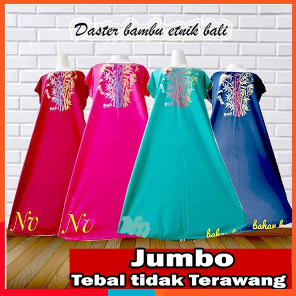Jual Daster Bambu Bali JUMBO Lukis Bahan Rayon KAOS adem dan nyaman ...