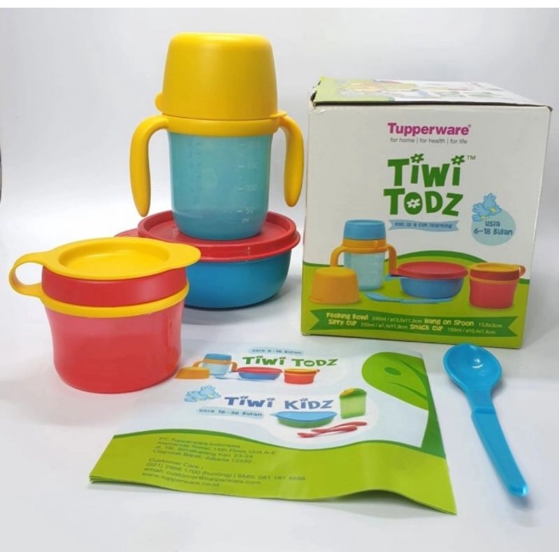 Jual tupperware tiwi todz - tempat makan bayi - tempat minum bayi ...