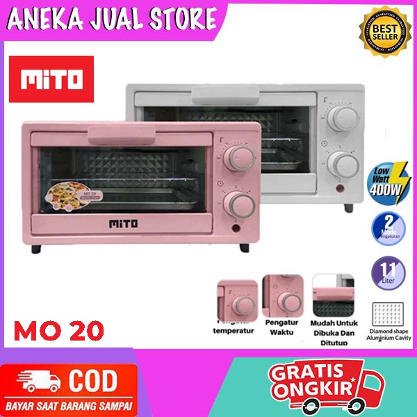 Jual Mito Electric Oven MO 20 / Oven Listrik Mini MO20 Kapasitas 11