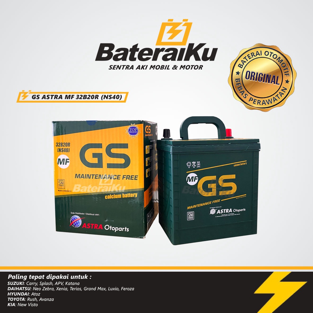 Jual Aki Gs Astra NS40 Aki Kering Aki Mobil Carry, Avanza, Xenia