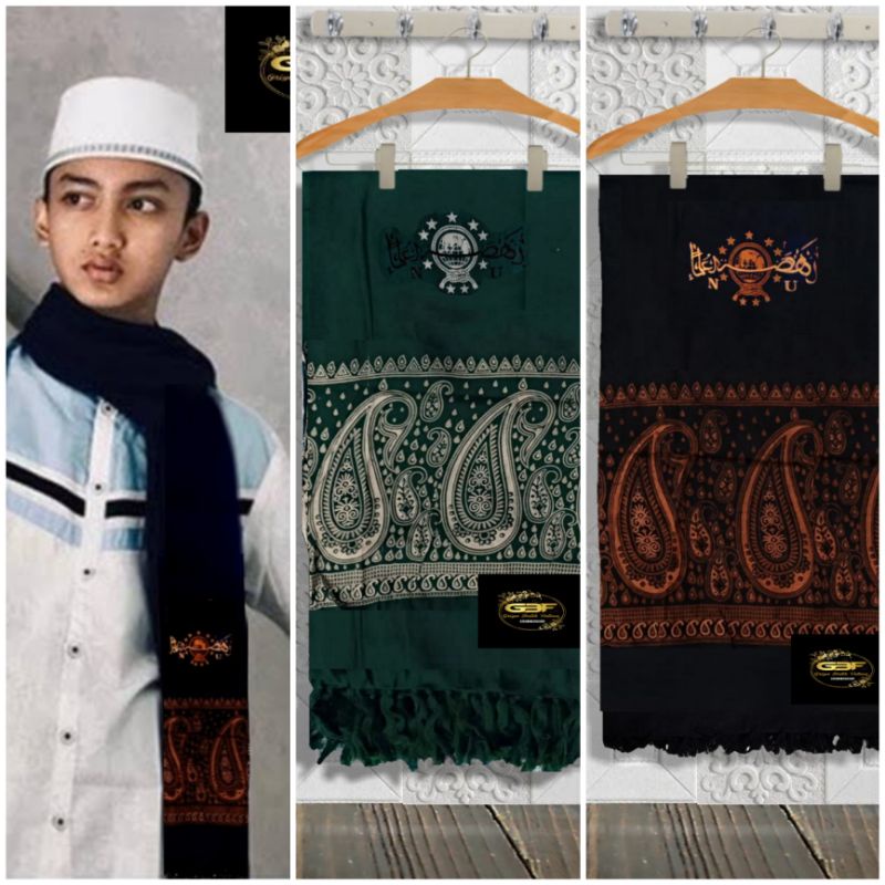 Jual Sorban rida Batik Nu Motif Kashmiri Exclusive Surban Santri pria ...