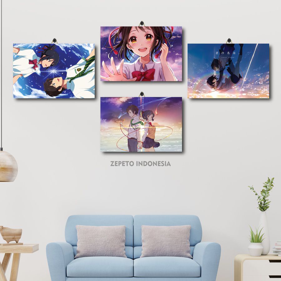 Jual POSTER DINDING ANIME KIMI NO NA WA 20X30 IAJCQ/YG9YU/ HIASAN ...