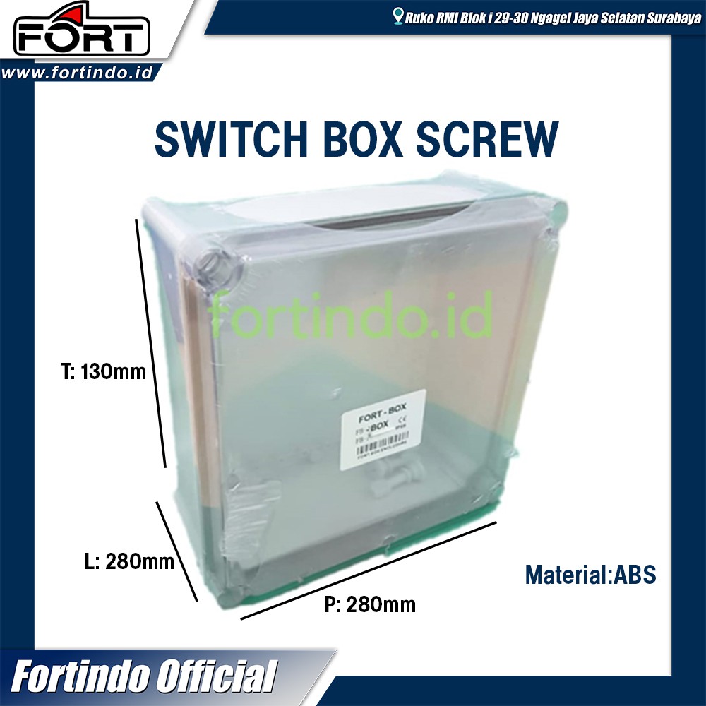 Jual BOX PANEL DSAT-2828 TRANSPARAN ABS IP66 280X280X130 PLASTIK ...
