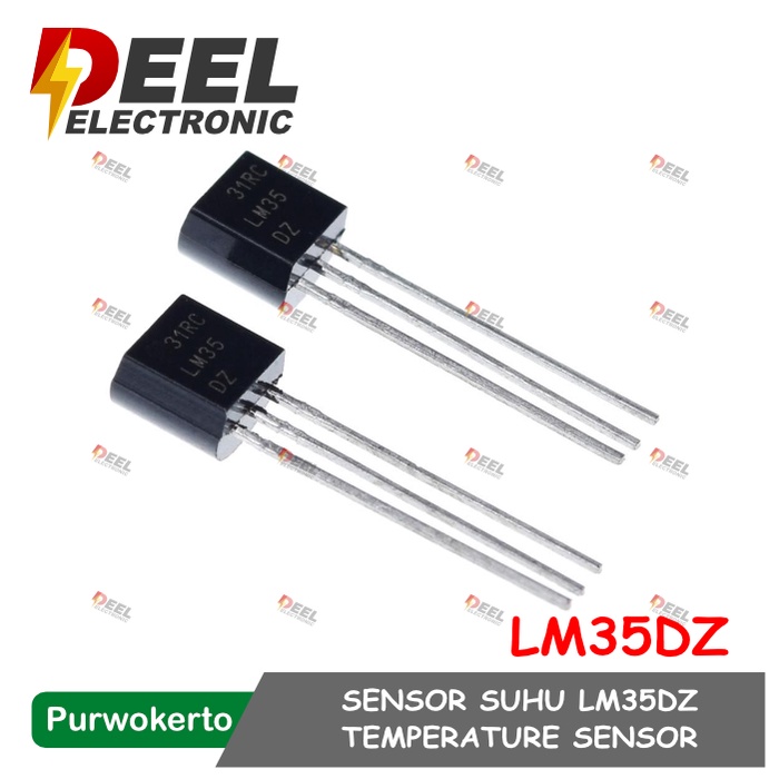 Jual LM35DZ SENSOR SUHU LM35 TEMPERATURE SENSOR LM 35 TO92 PENGUKUR