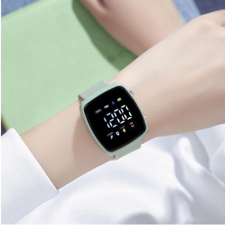 Jual Jam Tangan LED Digital Wanita Pria Rubber Korea Style Fashion
