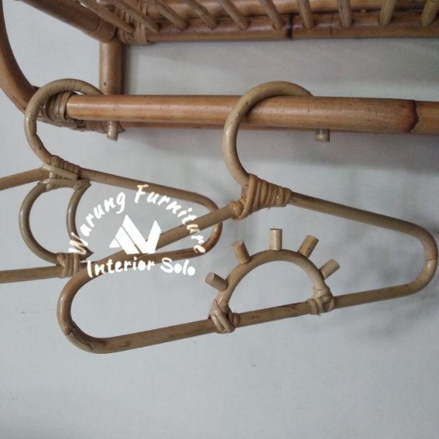 Jual Hanger Rotan Anak Gantungan Baju Rotan Kecil Shopee Indonesia