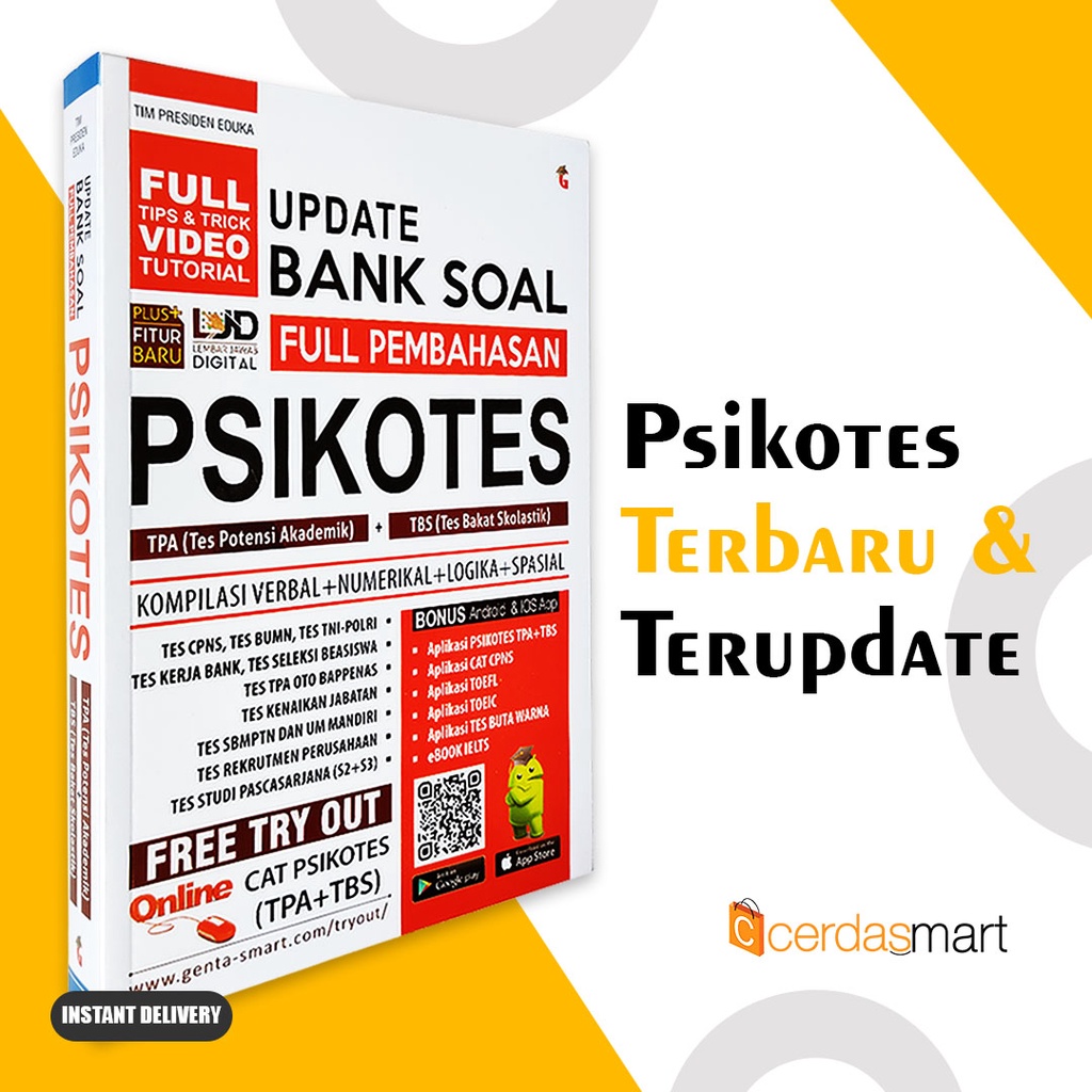 Jual BUKU SOAL TES PSIKOTES: UPDATE BANK SOAL PSIKOTES TPA+TBS | Shopee ...