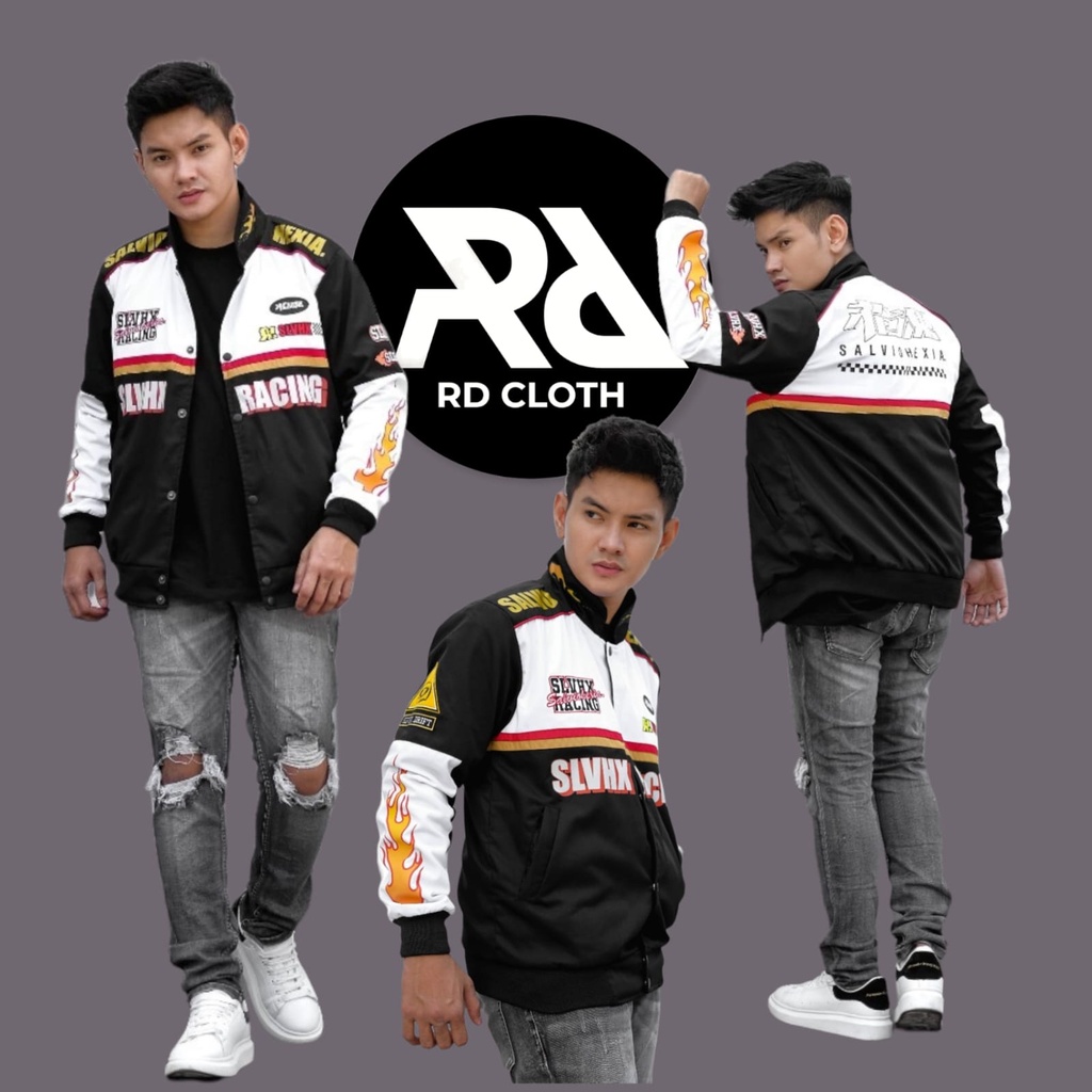 Jual NASCAR JACKET RACING HITAM PUTIH - HITAM MERAH - HITAM ABU SALVIO ...