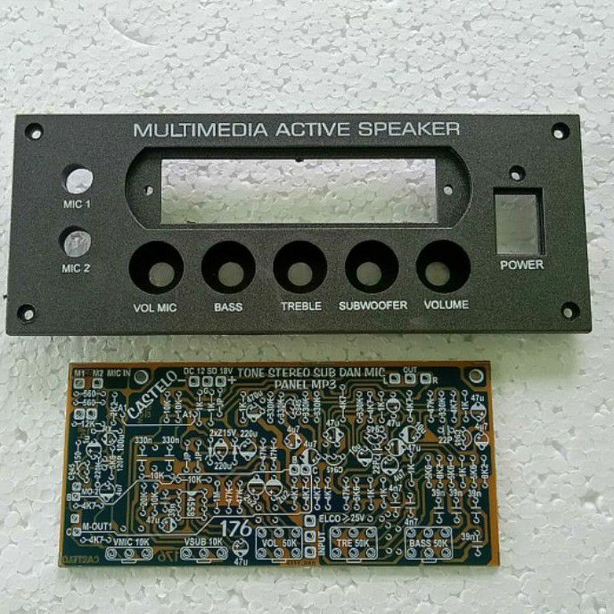 Jual Panel Multimedia Active Speaker USB 2 Mic Subwoofer Plus PCB Tone