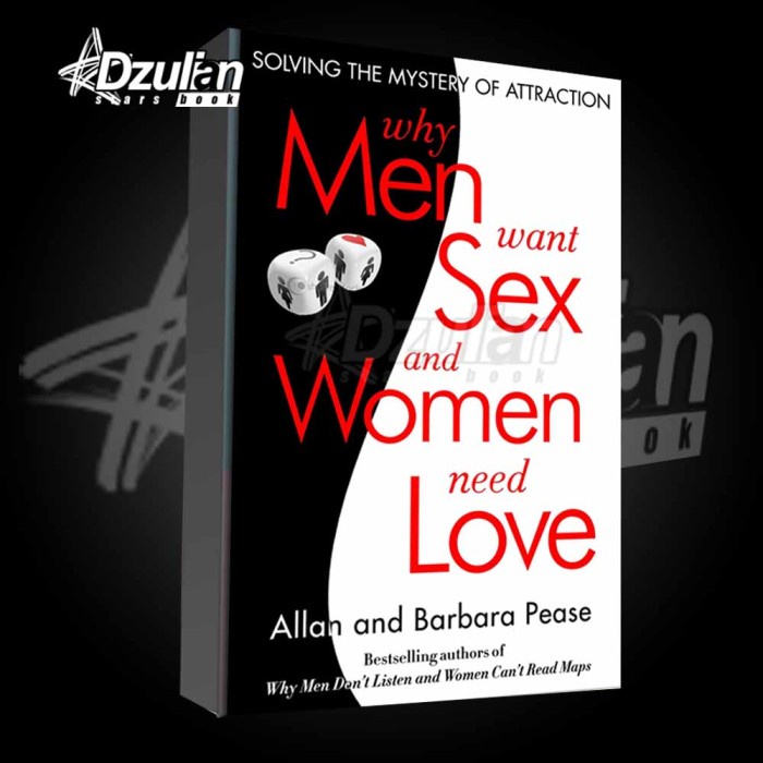 Jual Buku Why Men Want Sex And Women Need Love Solving The Mystery Of Attractio Shopee Indonesia 5677