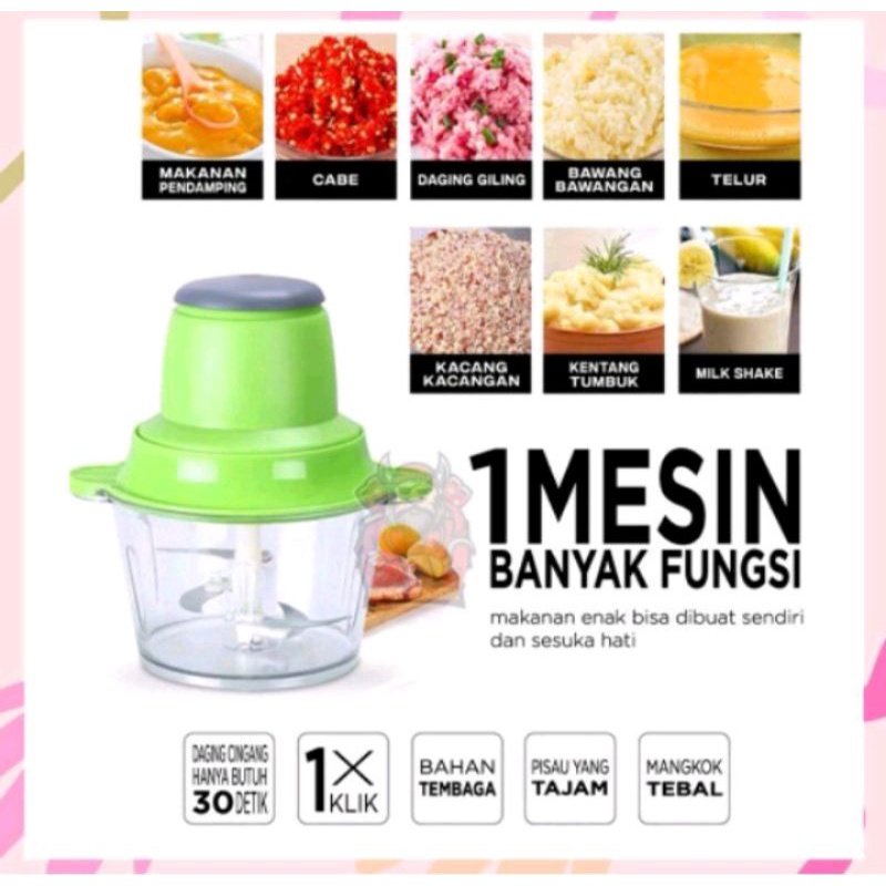 Jual CHOPPER BLENDER DAGING ELEKTRIK MEAT GILINGAN BUMBU DAN DAGING ...