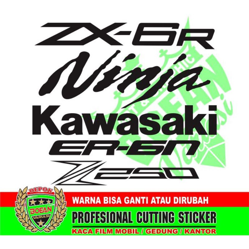 Jual Cutting sticker Er6n kawasaki zx6R z250 | Shopee Indonesia