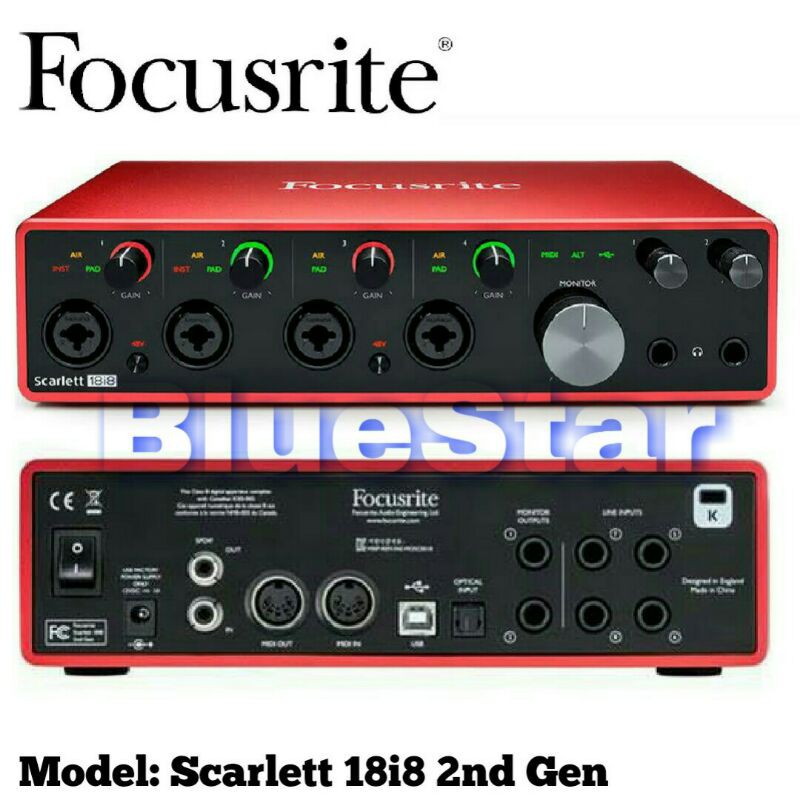 箱付き】focusrite 18i8 gen2 オーディオインターフェース Focusrite