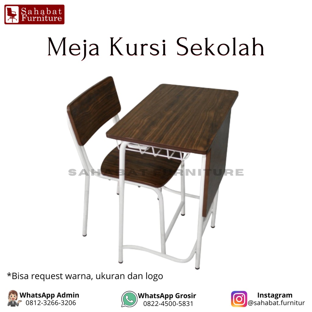 Jual Meja Kursi Siswa Sekolah SD SMP SMA Bangku Sekolah Berkualitas ...