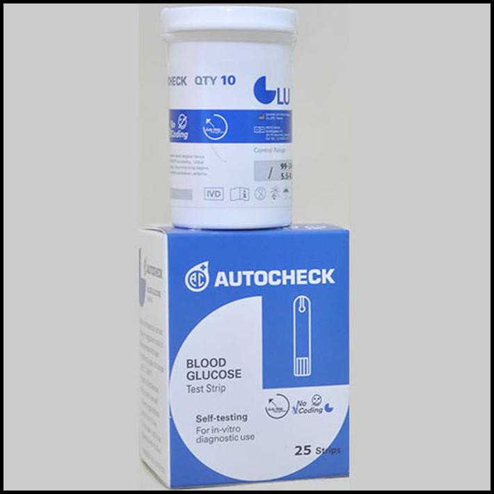 Jual AUTOCHECK BLOOD GLUCOSE STRIP - TEST STRIP GULA DARAH AUTOCHECK ...