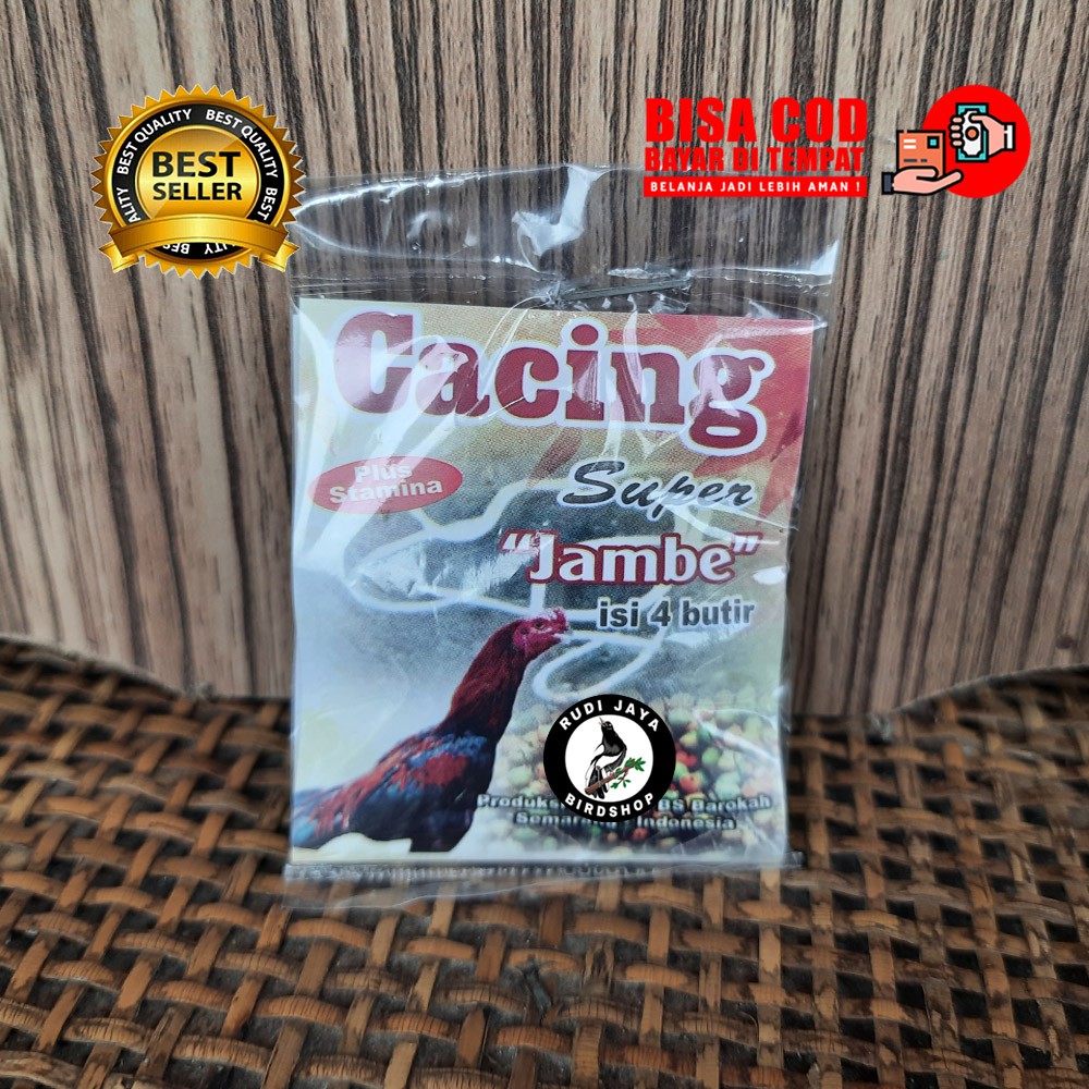 Jual CACING SUPER JAMBE BAROKAH 1 SACHET OBAT AYAM UNGGAS BEBEK SAKIT ...