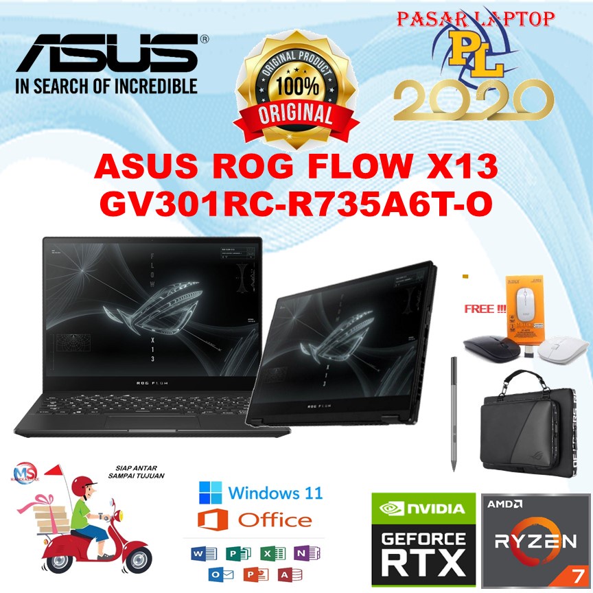 Jual Asus Rog Flow X13 Gv301rc R735a6t O Ryzen 7 6800hs 16gb 512gb Rtx3050 Shopee Indonesia 7812