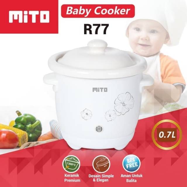 Jual Mito R77 Slow Cooker 0.7 Liter Shopee Indonesia