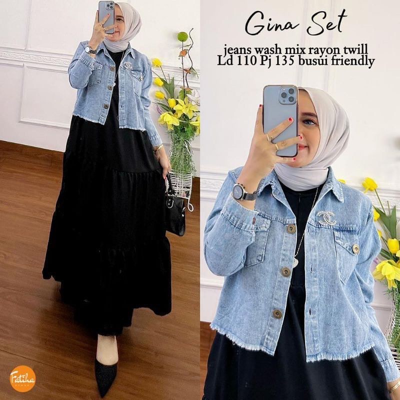 Style hijab jaket store levis