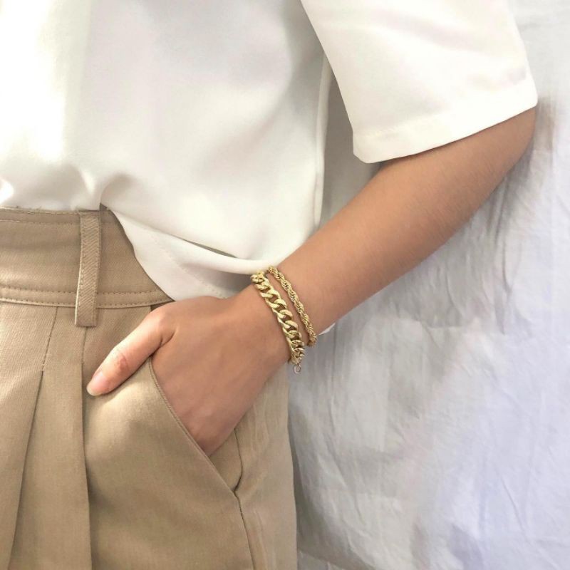 Jual TIYA OFFICIAL Brianna Bracelet (2pcs)/Gelang korea wanita/Gelang