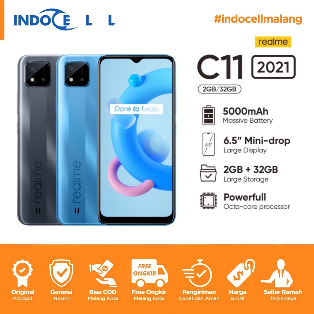 Jual REALME C11 2021 2/32GB - GARABSI RESMI 1 TAHUN | Shopee Indonesia