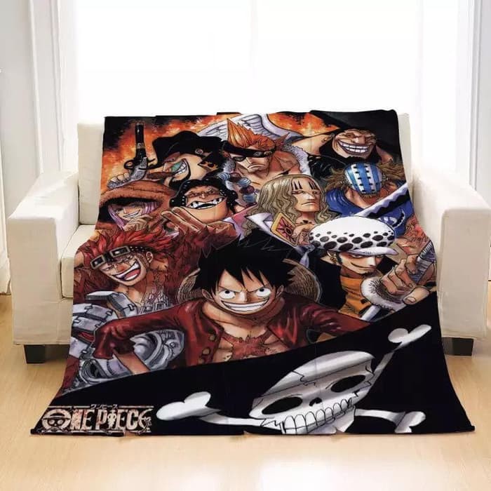 Jual Selimut one piece bed cover one piece anime selimut luffy shanks