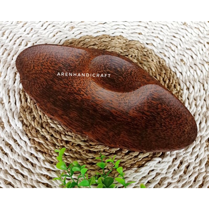 Jual ARENHANDICRAFT Piring kerang kayu aren 27cm | Shopee Indonesia