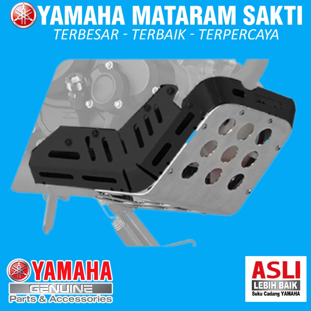 Jual SKID PLATE SILVER / PELINDUNG MESIN YAMAHA XSR 155 ORIGINAL / B1V