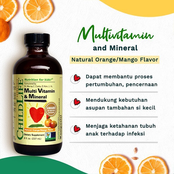 Jual CHILDLIFE CHILD LIFE MULTIVITAMIN & MINERAL MULTI VITAMIN VITAMINS