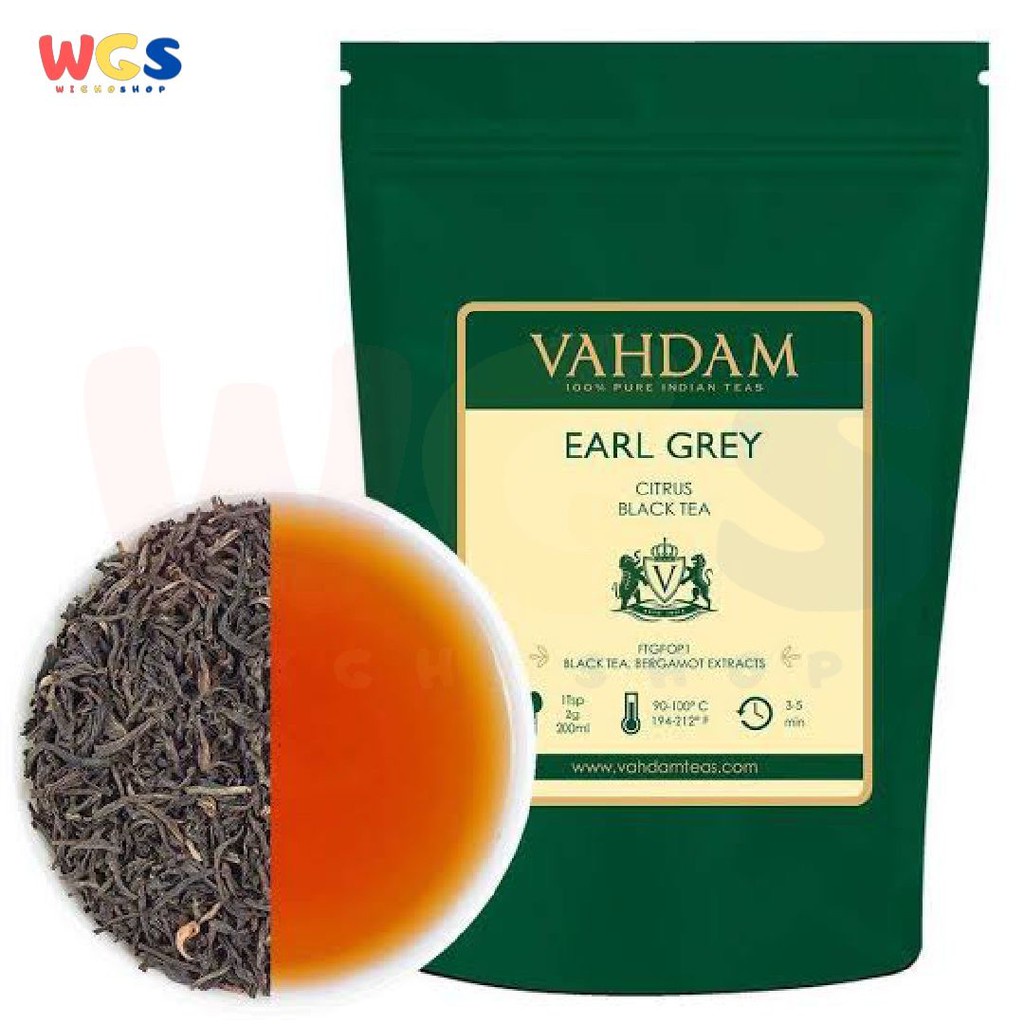 Jual Vahdam Teas Black Tea Earl Grey Citrus 16 oz (454 g) Shopee