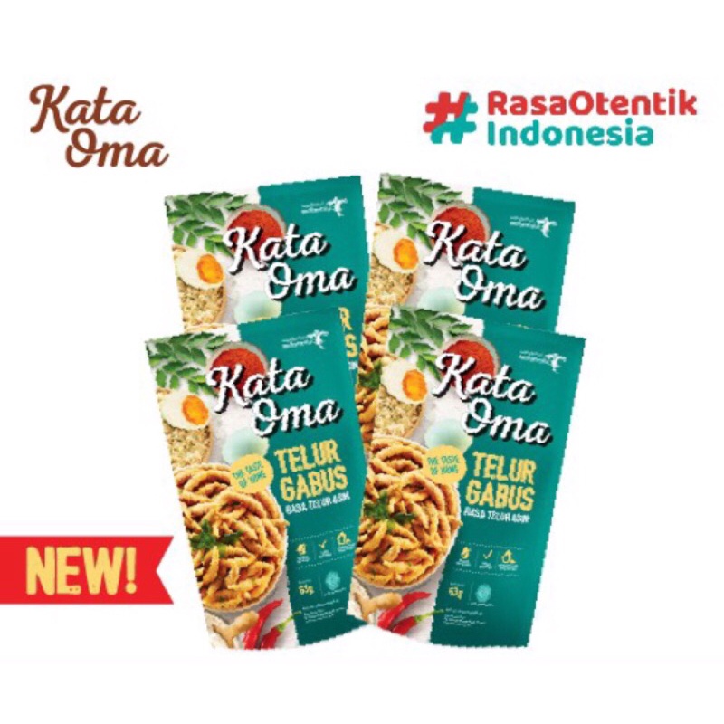 Jual Kata Oma Telur Gabus Rasa Telur Asin (Salted Egg Flavour) | Shopee ...