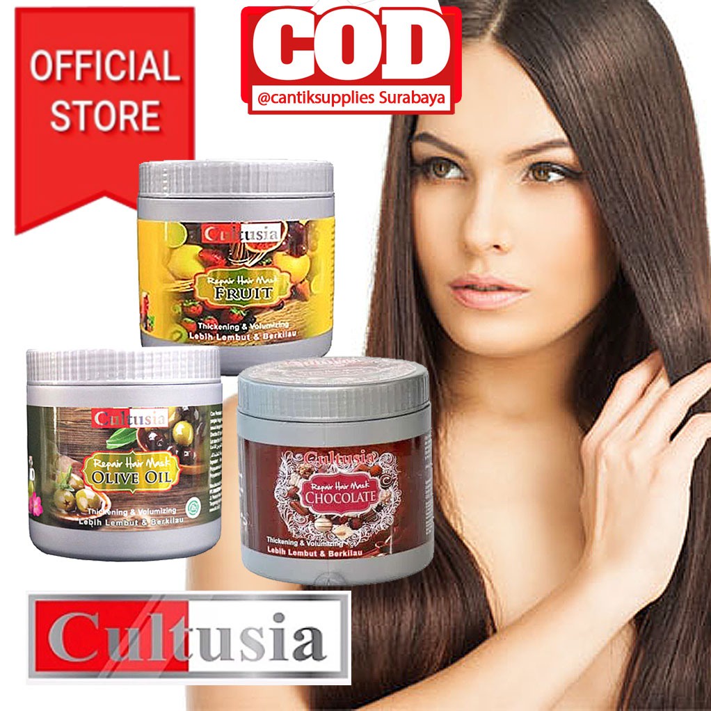 Jual MASKER RAMBUT CULTUSIA HAIR MASK 500gr | Shopee Indonesia