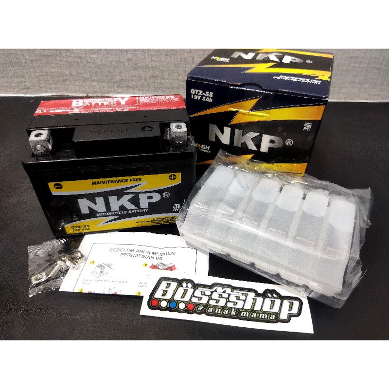 Jual Aki Accu Kering Aki Motor NKP 12V /5Amper Aki GEL Motor Beat MiO J