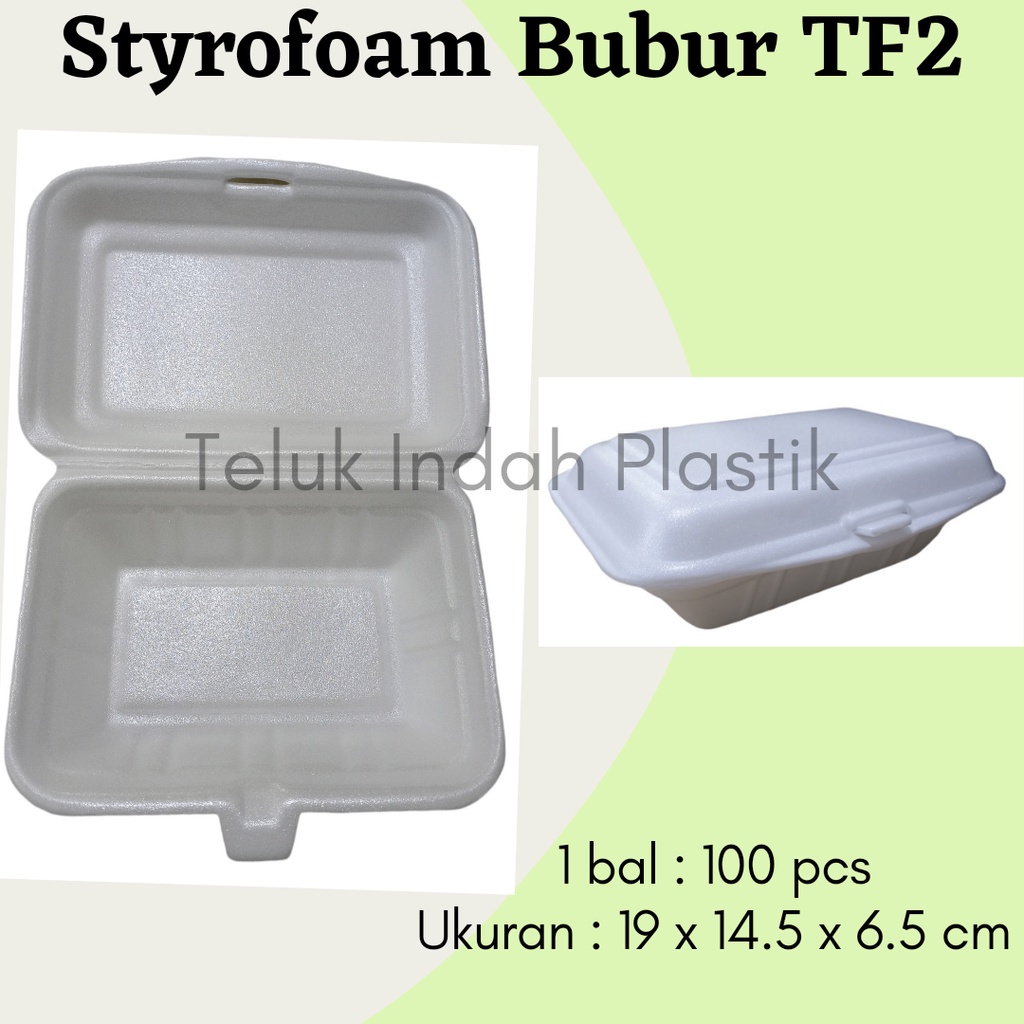 Jual (100pcs) Styrofoam Bubur / Foam Nasi / Kotak Nasi Gabus | Shopee ...