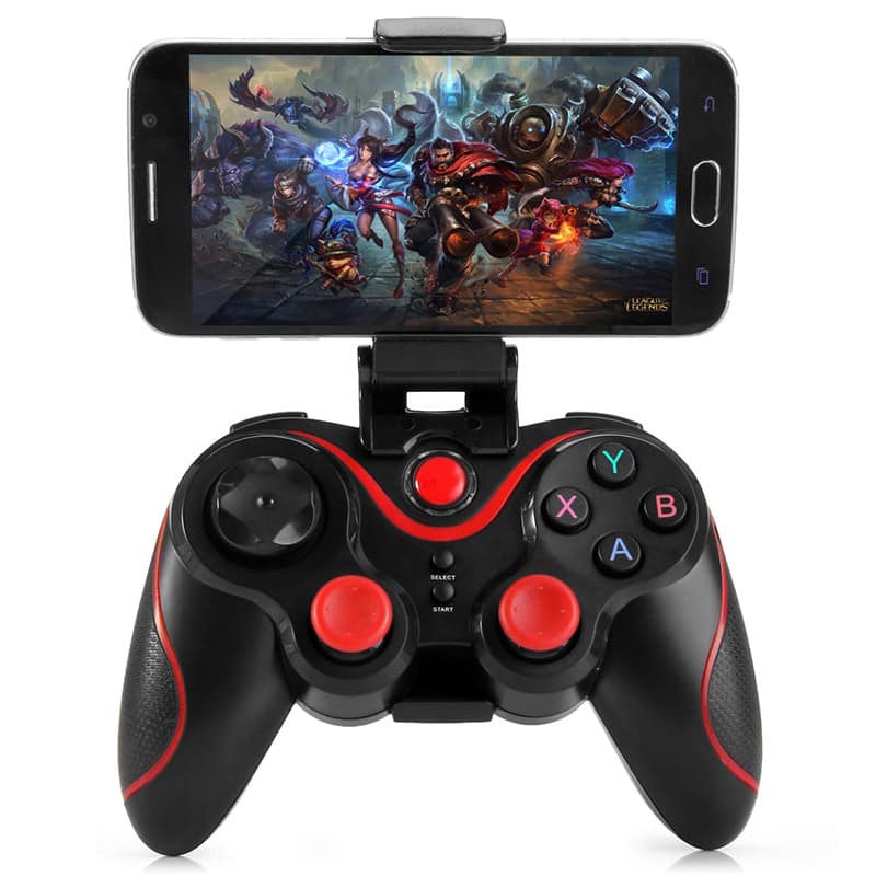 Jual X3 Gamepad Joystick Bluetooth Plus Holder HP - X3 Wireless ...