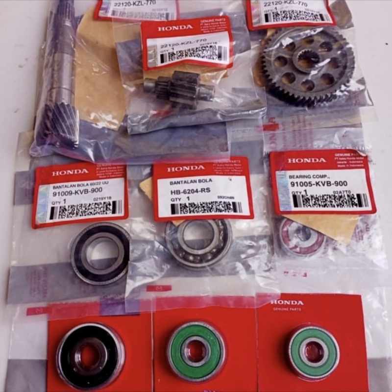 Jual GEAR RASIO GIGI RASIO AS PULLY AS RODA PAKET BEARING LAHER RASIO ...