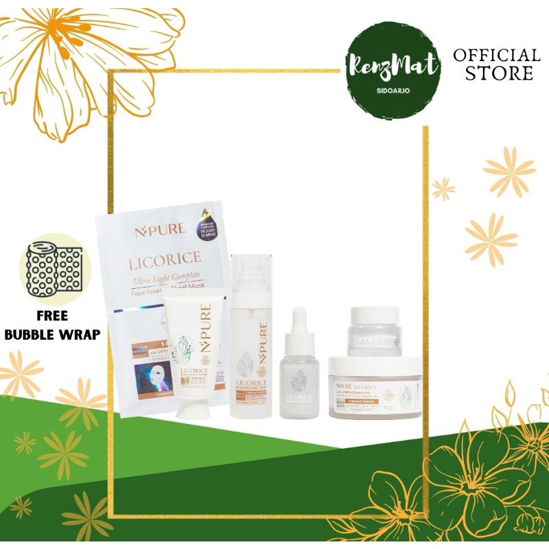 Jual NPURE LICORICE Spotlight Toner/Potion of Light Serum/Creamy Light