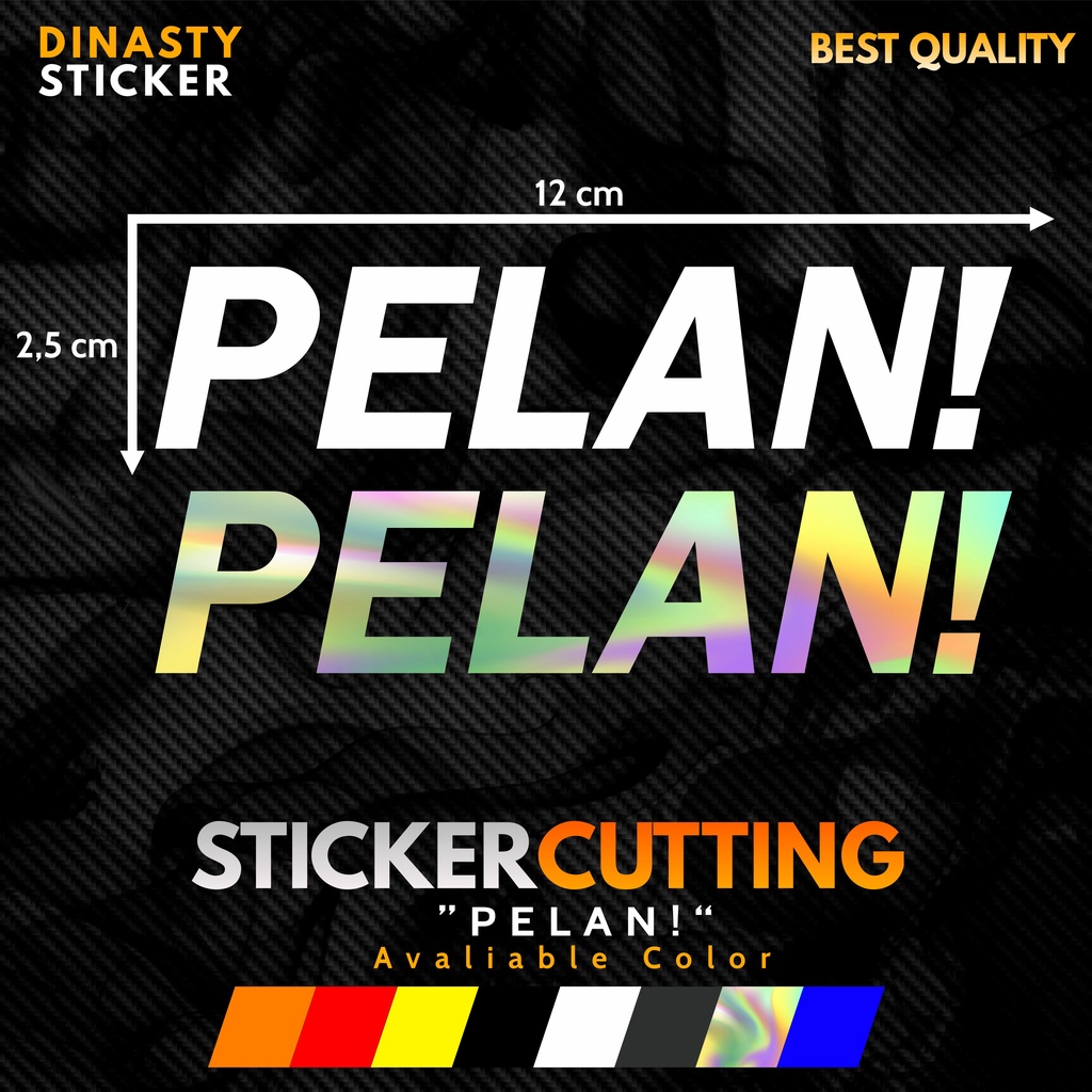 Jual Sticker Stiker Cutting Viral Pelan Sticker Hologram Hits Pelan