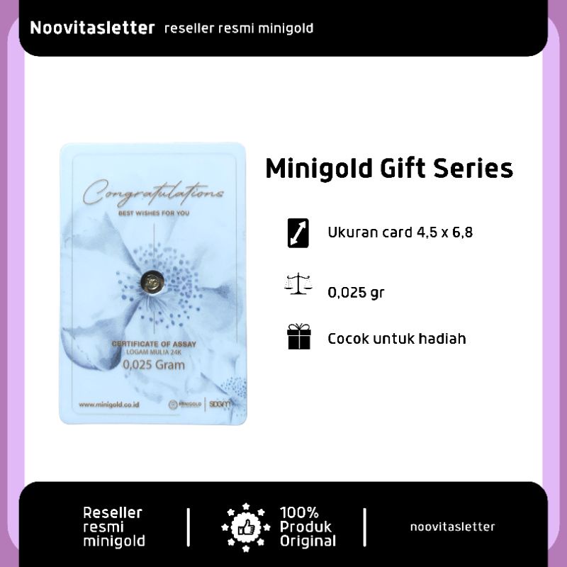 Jual MINIGOLD GIFT SERIES 0,025 gr (CONGRATULATIONS) | Shopee Indonesia