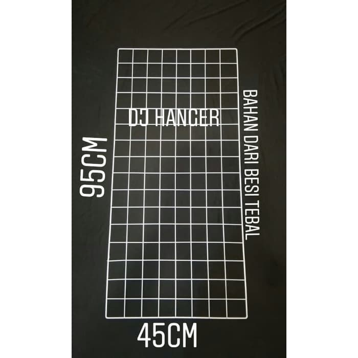 Jual Jaring Ram Besi Dinding tebal Ukuran 45x95cm Gantungan Hook Ram ...