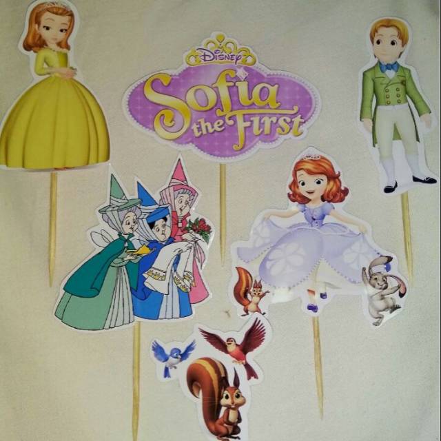 Jual topper Sofia the first hiasan kue 1set sesuai dgn gambar | Shopee ...