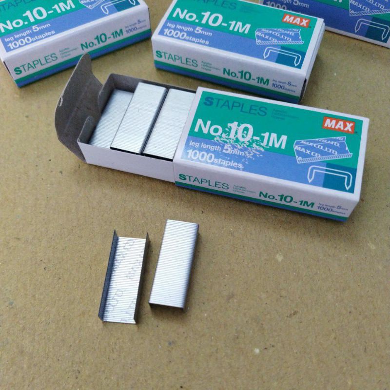 Jual STAPLES MAX NO. 10-1M ISI STAPLER MAX no 10 | Shopee Indonesia