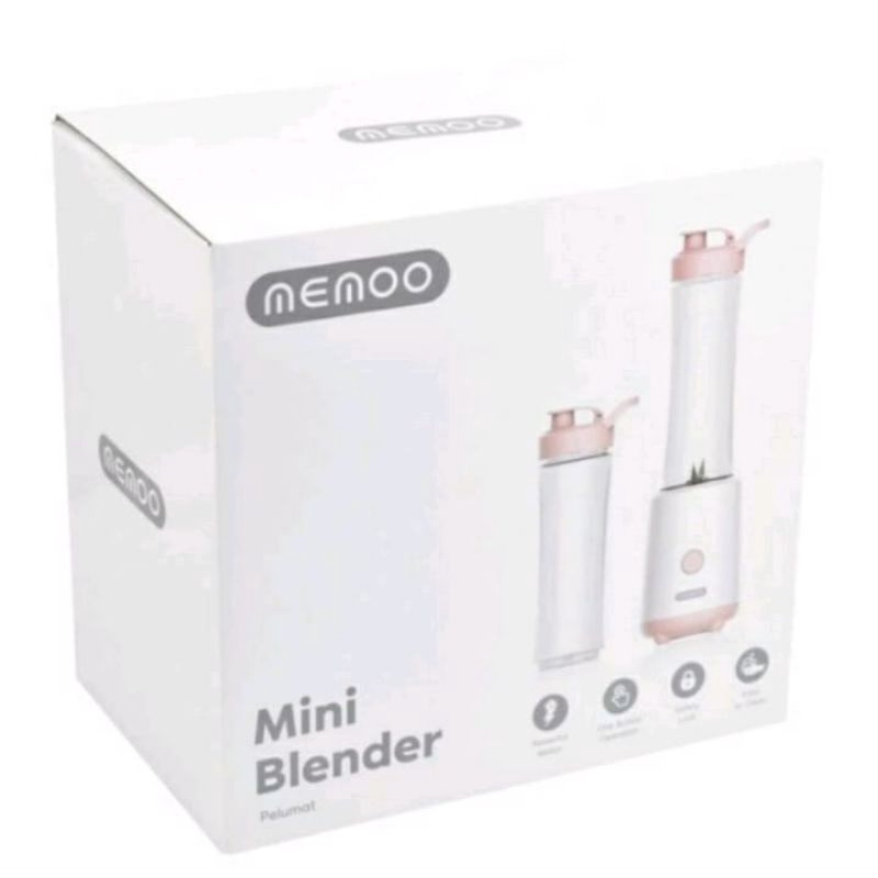 Jual Memoo Mini Blender Kapasitas Ml Warna Pink Shopee Indonesia