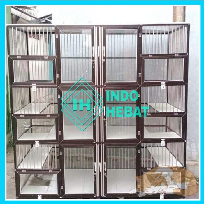 Jual Kandang Hewan Rumah Kucing Aluminium Kamar Pintu Minimalis