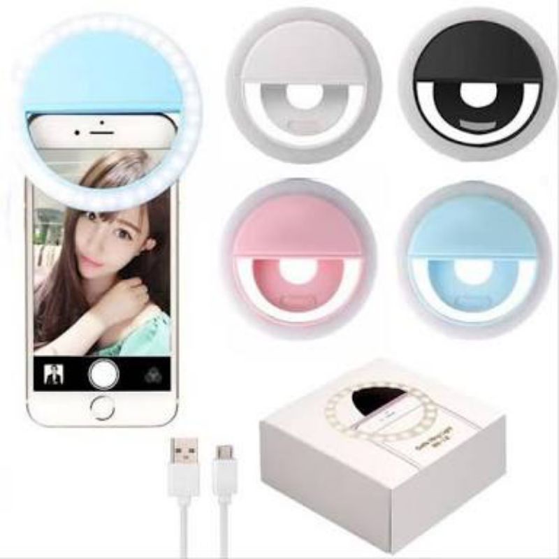 Jual Lampu Selfie Ringlight Mini Kamera Lampu Foto Selfie | Shopee